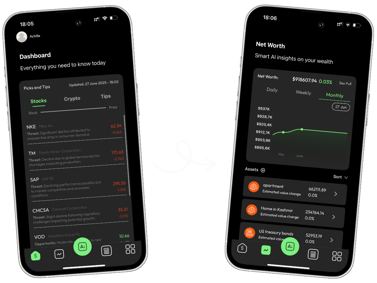One Click Finance app preview